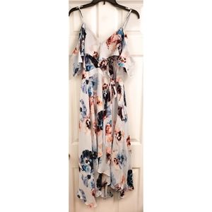 Jennifer Lopez Flowy Floral Dress